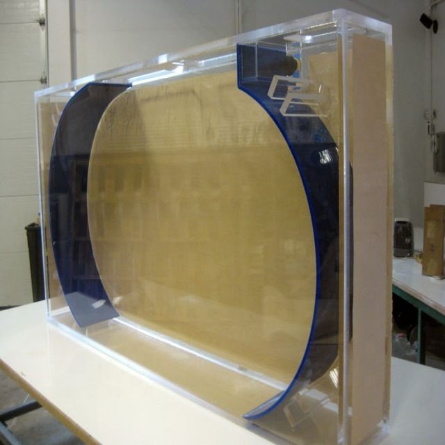 Anti UV Acrylic Aquarium Overflowing Water Circulation Rectangular Clear Acrylic Aquariums