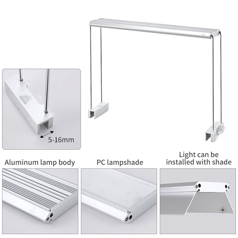 WEEKAQUA V400SE WRGB LED Aquarium lights WRGB full spectrum aquarium slim led for aquatics plants rgb aquarium leds
