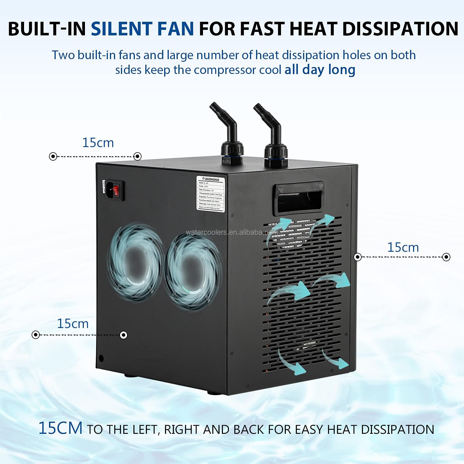 aquarium water cooler aquarium chiller for fish tank 60L