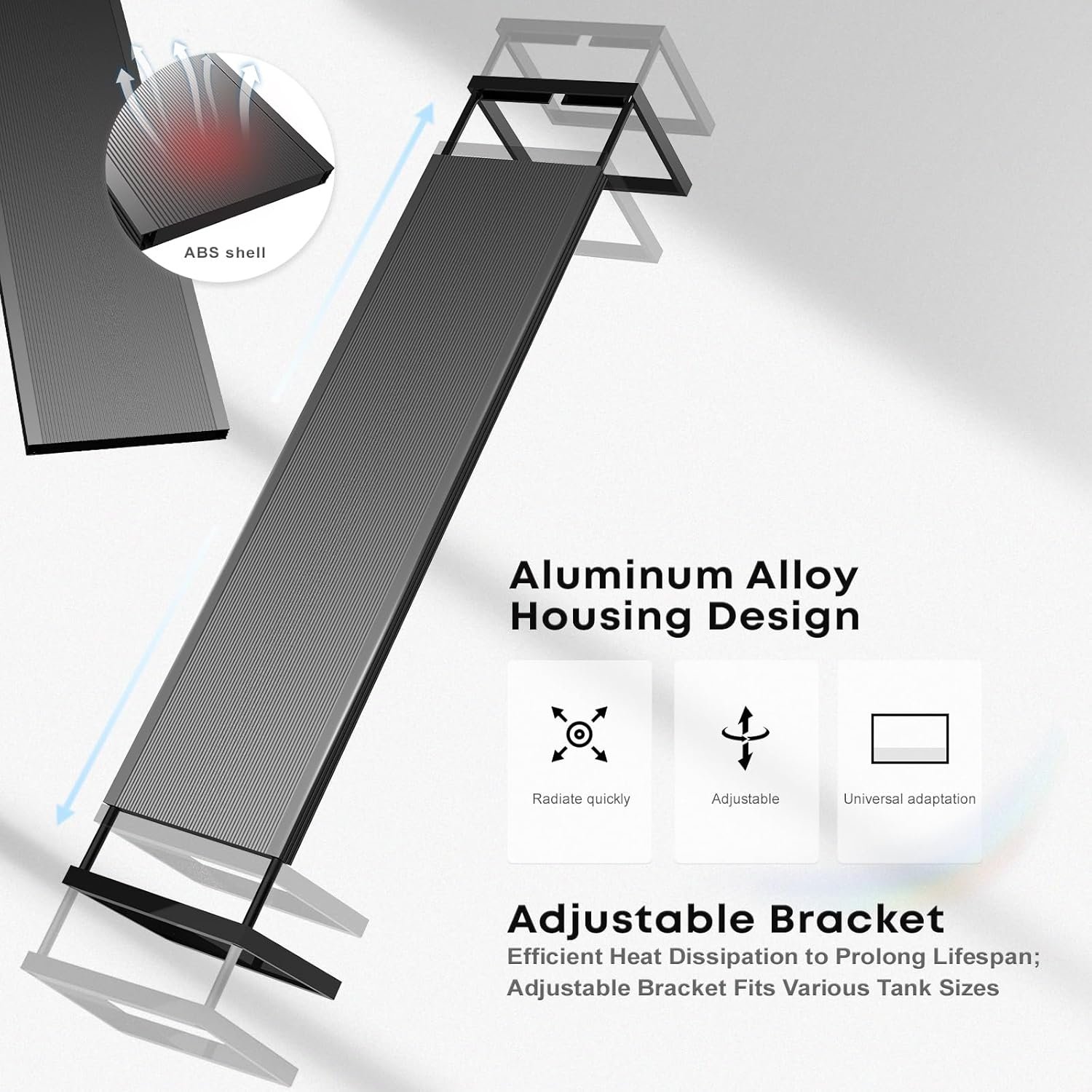 new High-quality Brite Series Aquarium Light with App Control Extendable Bracket Customize colorful Sunrise/Sunset for fish tank