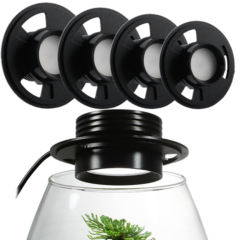 LED Bryophyte Light Breathable Ecological Bottle Light Glass Microlandscape Spotlight USB Fish Tank light Water Grass Lamp