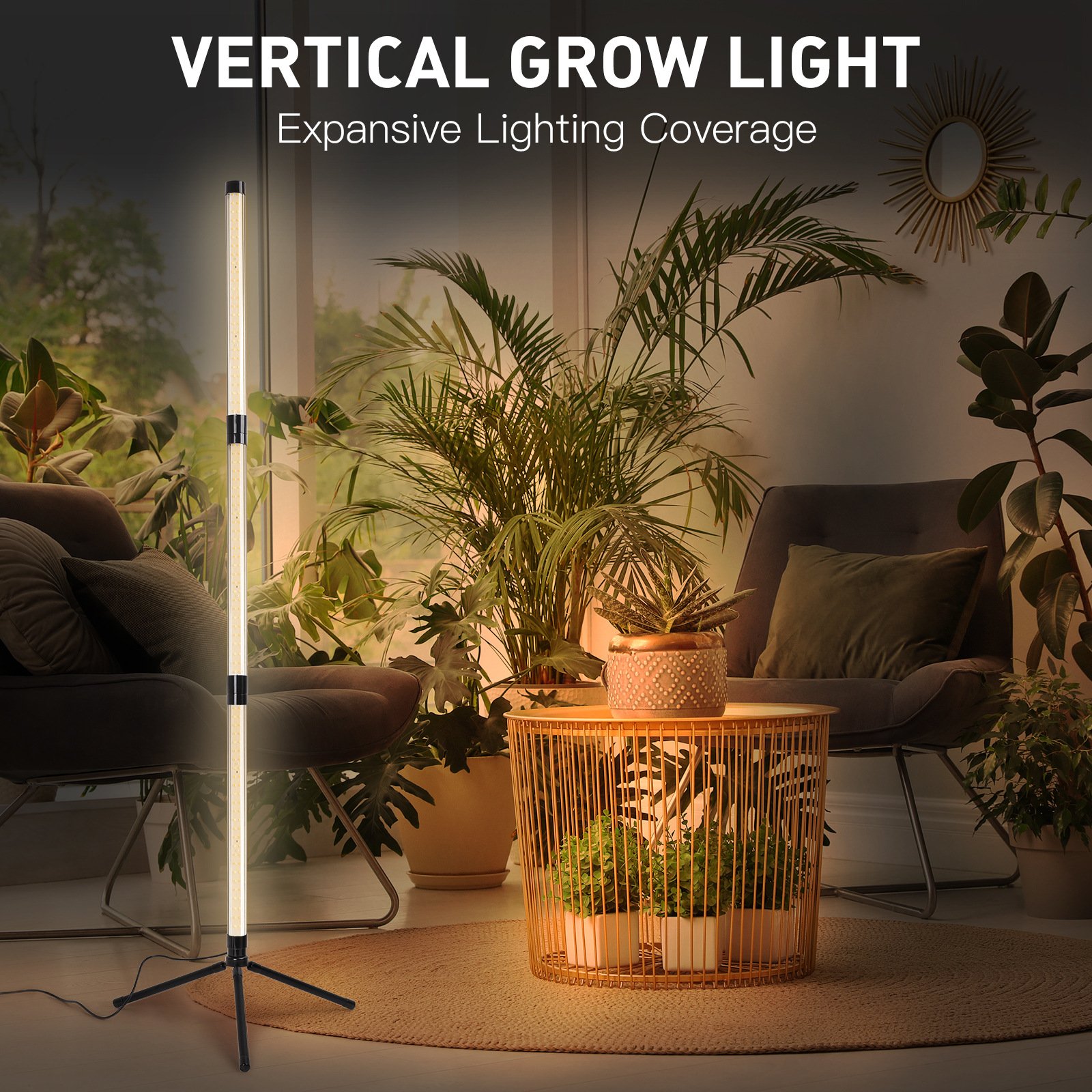 REONE LED full spectrum timing plant growth light aquarium fish tank landscaping and seedling filling light