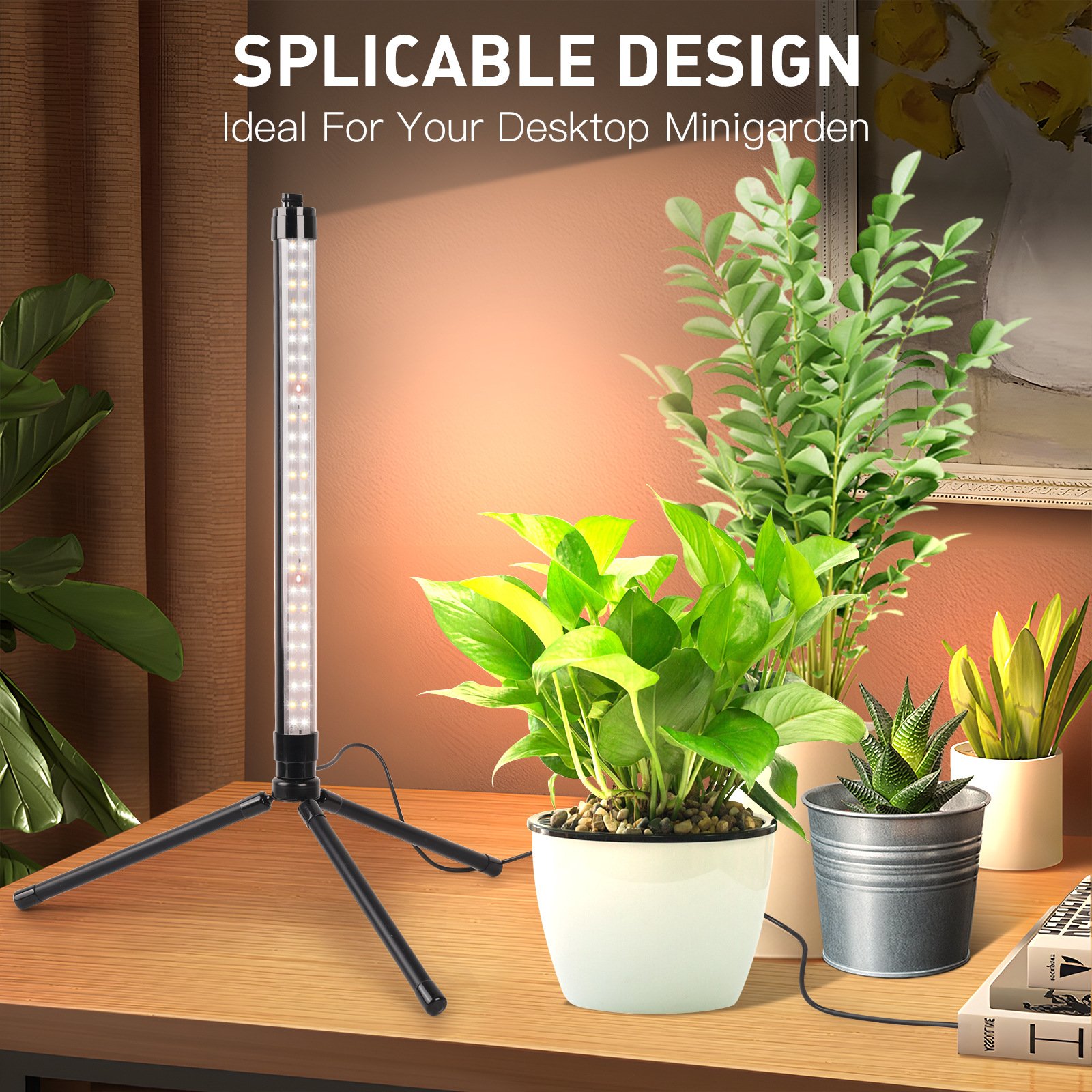 REONE LED full spectrum timing plant growth light aquarium fish tank landscaping and seedling filling light