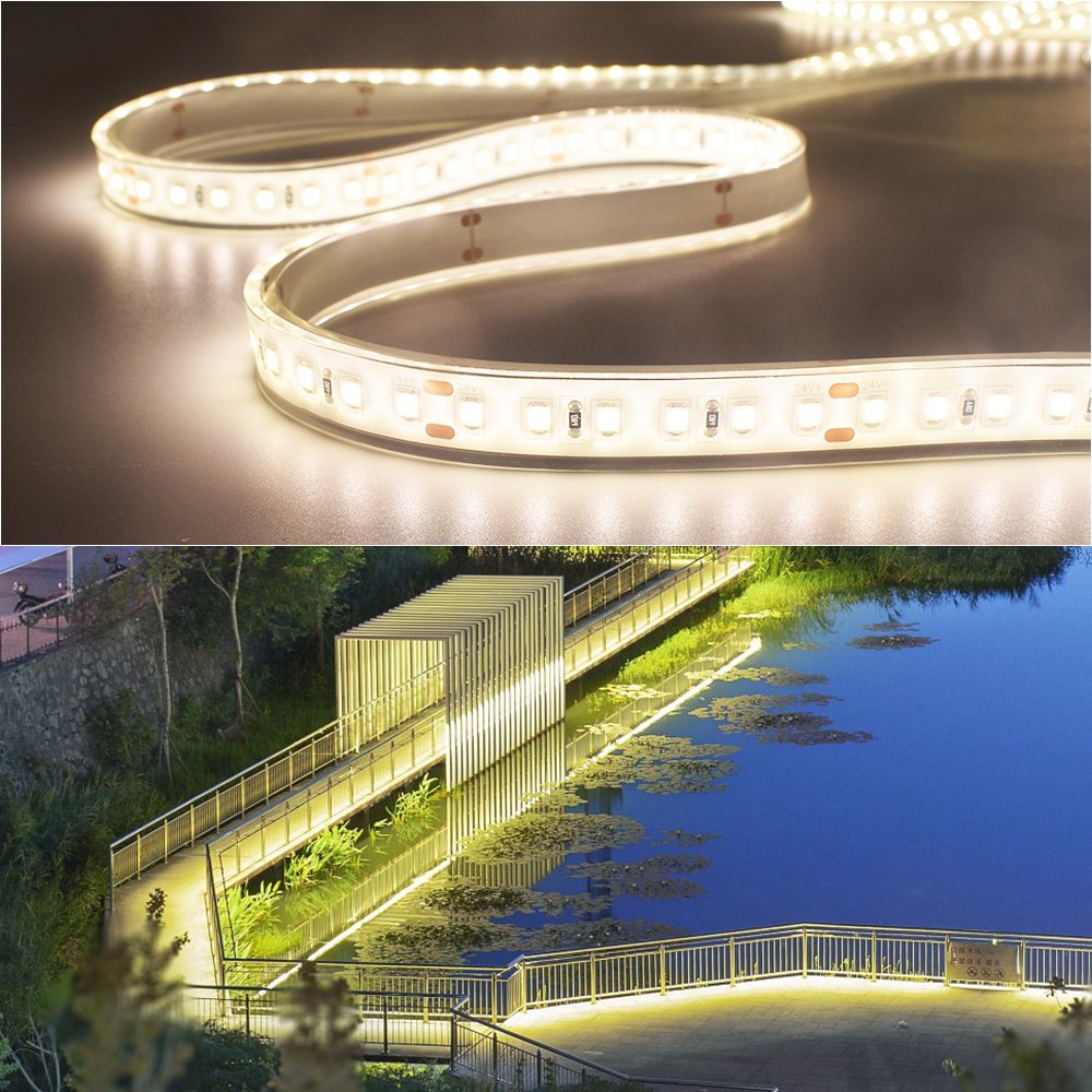 Swimming Pool Led Light DC24V 10W 120LEDs/m IP68 Waterproof Under Water for LVilla Aquarium Fish Tank LED Strip Light
