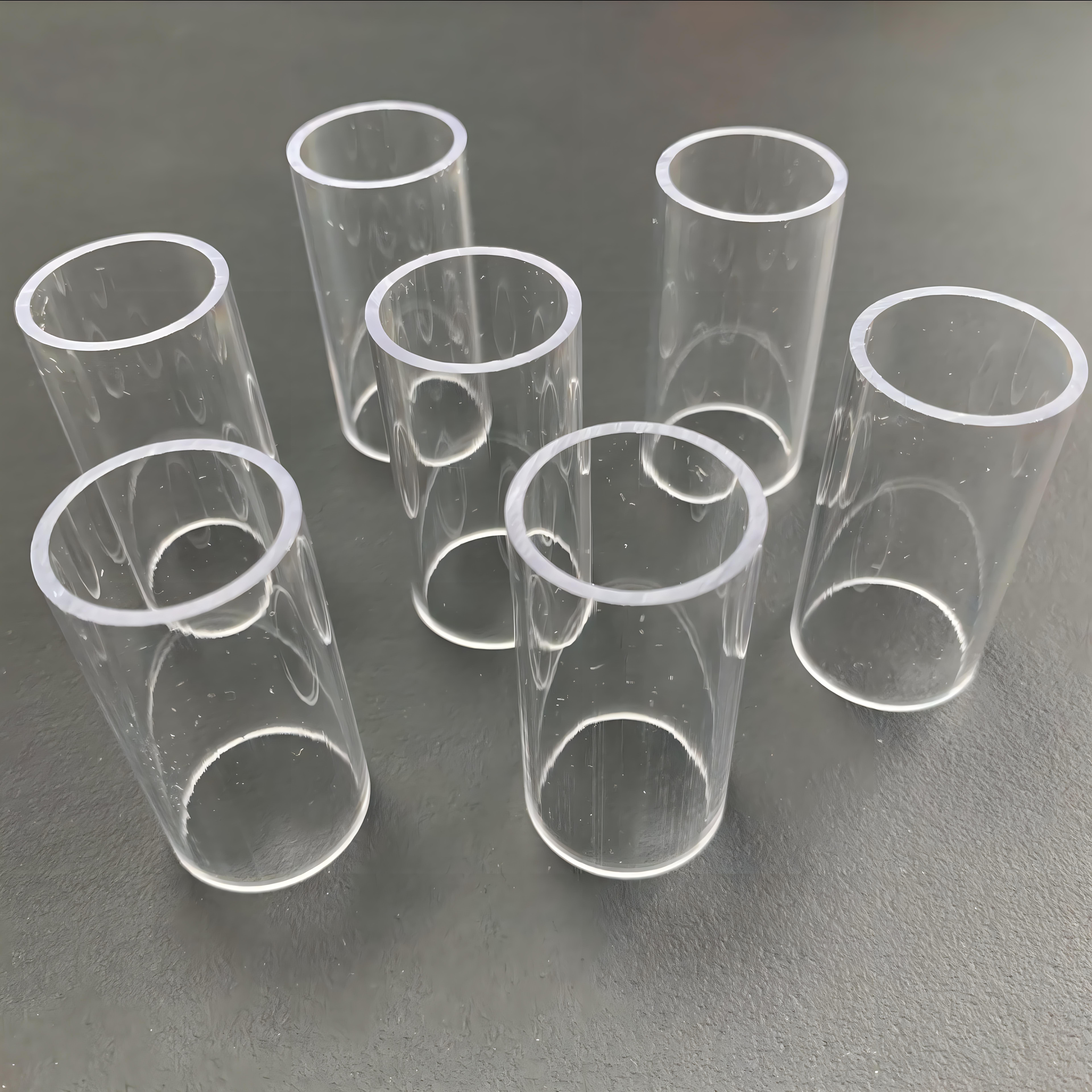 PMMA Cast Cylinder Acrylic Clear Tube Plastic pipe Large Size for Machine, Aquarium, Hyperbaric Chamber