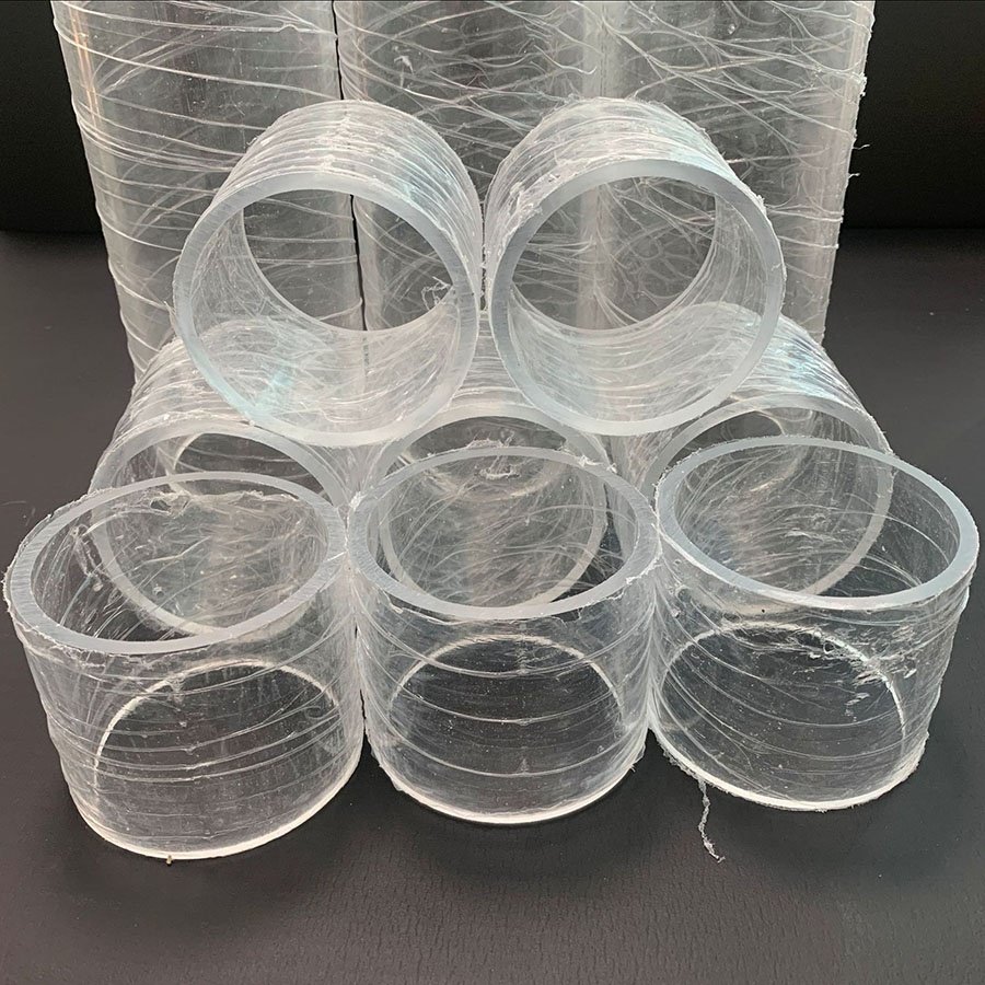 PMMA Cast Cylinder Acrylic Clear Tube Plastic pipe Large Size for Machine, Aquarium, Hyperbaric Chamber