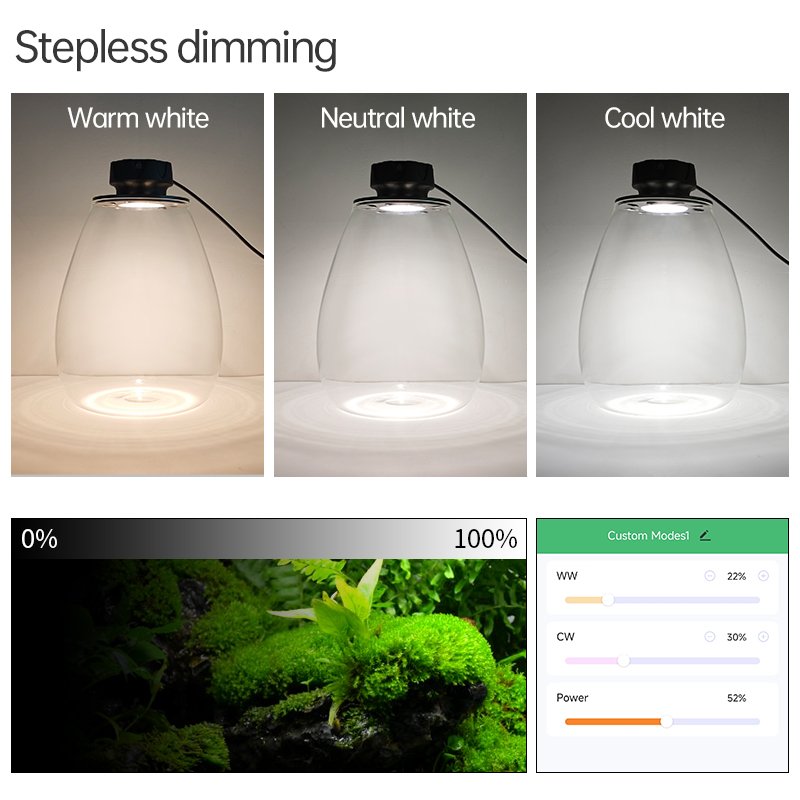 Hot Sales WEEK AQUA Mini7Pro-O Landscape bottle lamp moss microlandscape for aquarium fish tank microlandscape Reptile tank