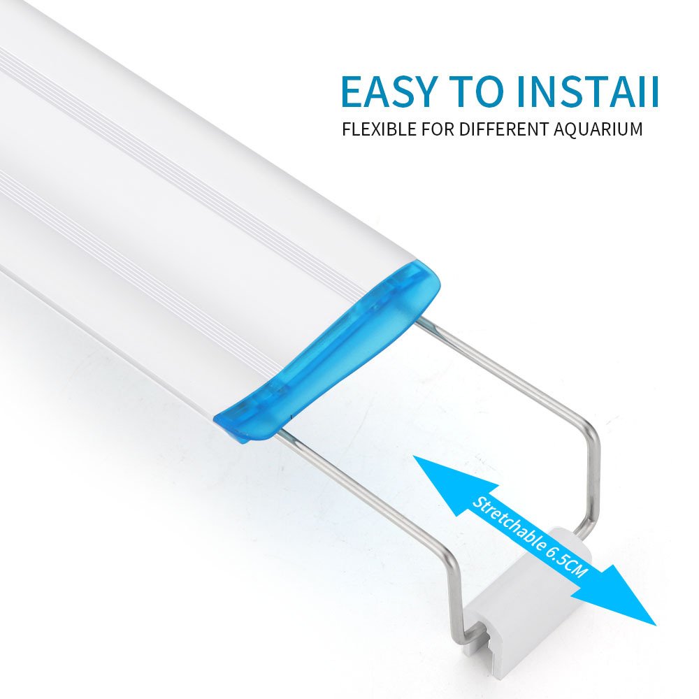 90-260V Aquarium Clip Light Super Thin Fish Tank Planted Aquarium Lamp 18-71cm LED EU Energy Aquarium Lighting