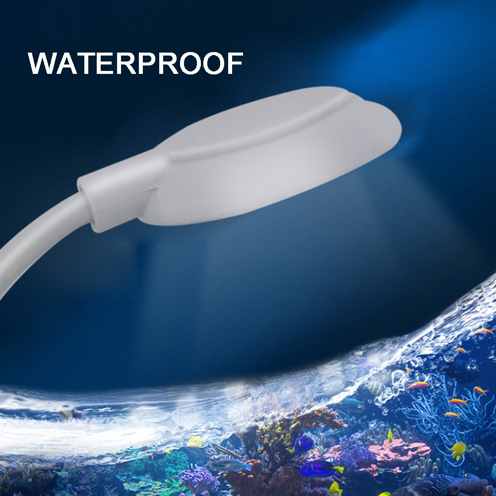USB 5V Fish Tank Clip Light 5730 5W fish tank Light with White and Blue LED clip on aquarium light for mini fish tank