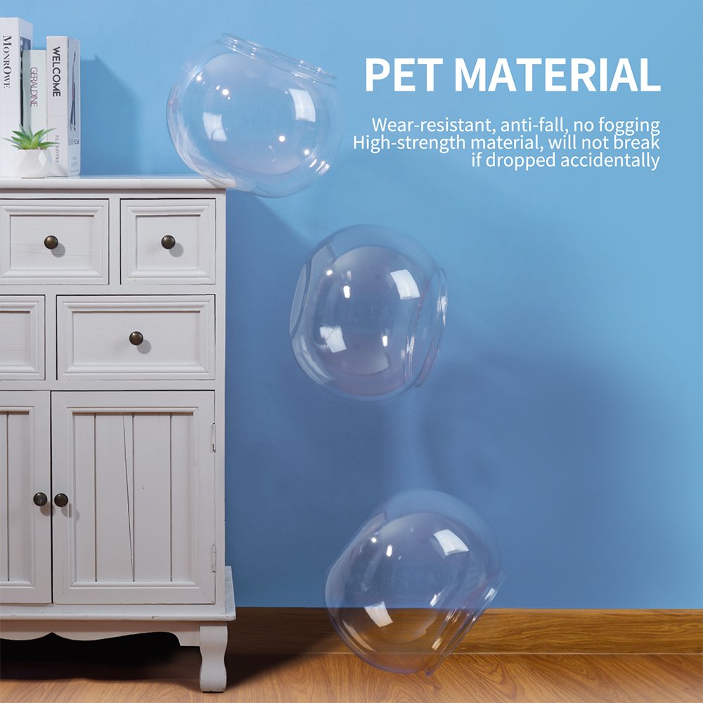 YEE Factory wholesale round betta fish tank Acrylic plastic aquarium with 3 in 1 filter and mini fish tank light