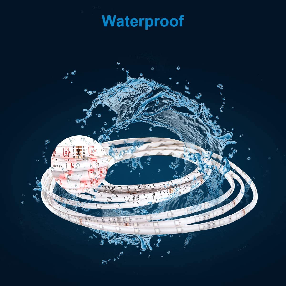 IP65 Waterproof LED Strips - Submersible for Pools, Fountains & Aquariums LED Strip Light kit