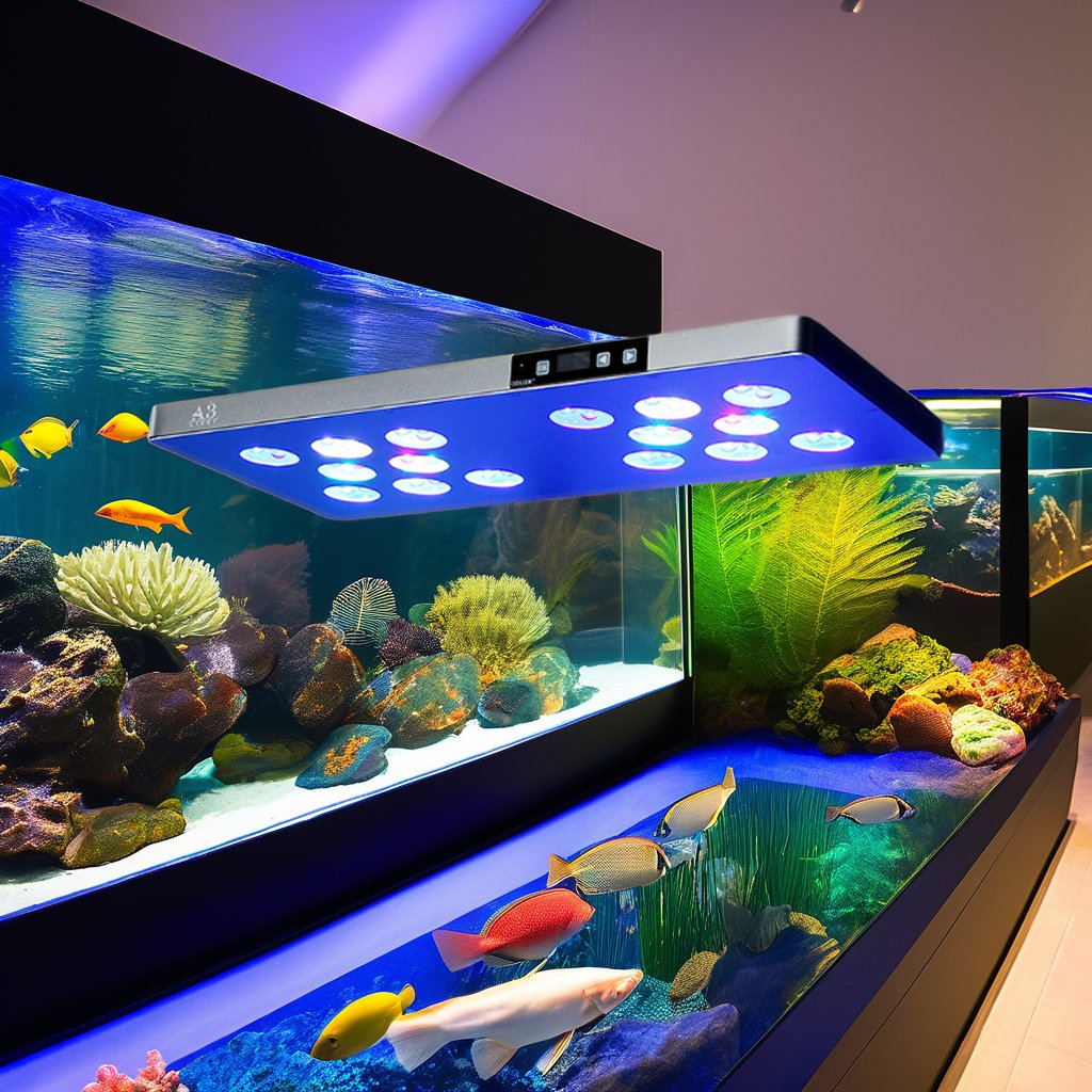 Full Spectrum Marine Aquarium LED Light Fish Tank Lamp with Metal Material for Coral Reef Display