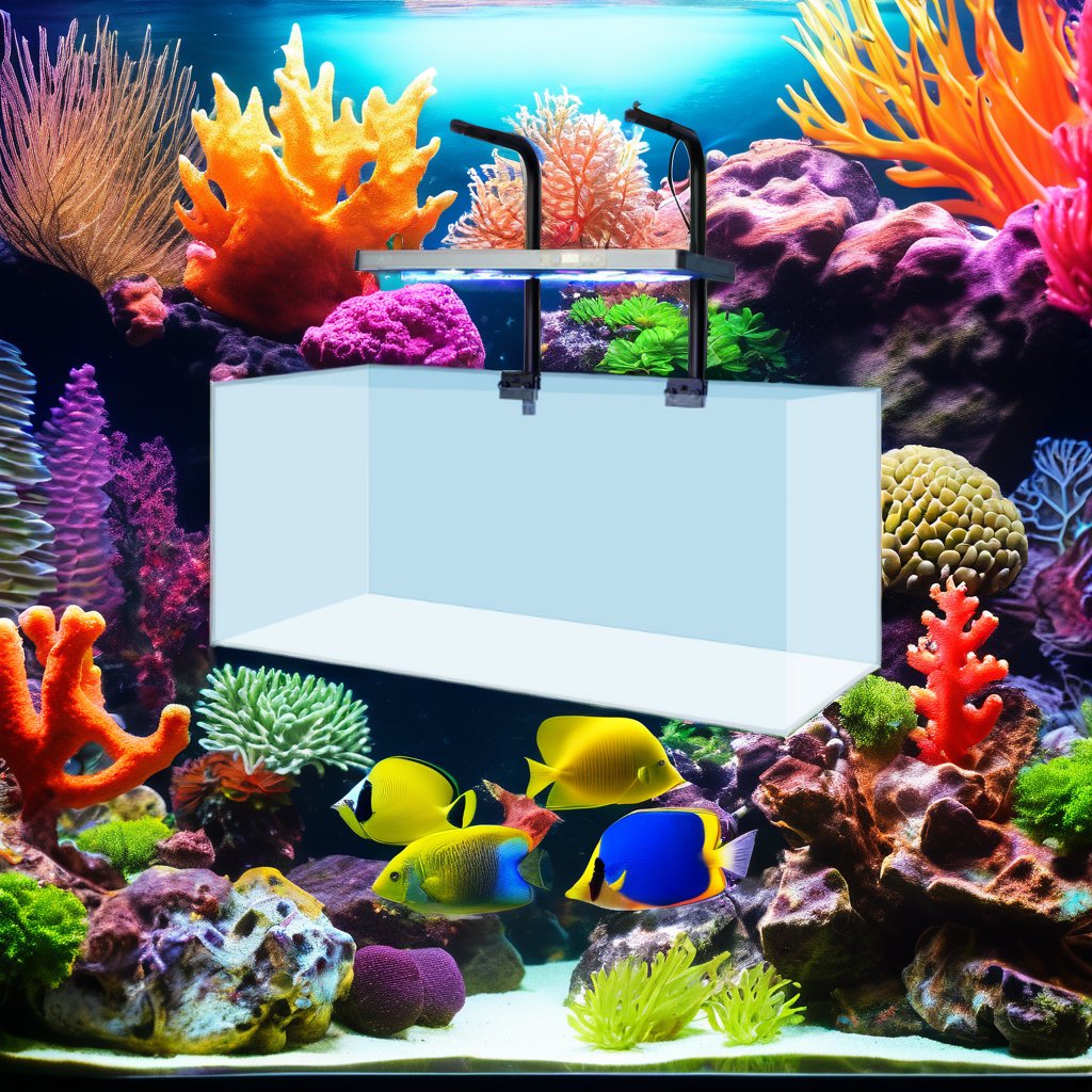 Full Spectrum Marine Aquarium LED Light Fish Tank Lamp with Metal Material for Coral Reef Display