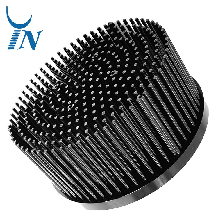 Cold Forging Heat sink Aluminum Radiator Stamping Cold Forged Heat Sink for LED Light with Anodized Surface Treatment