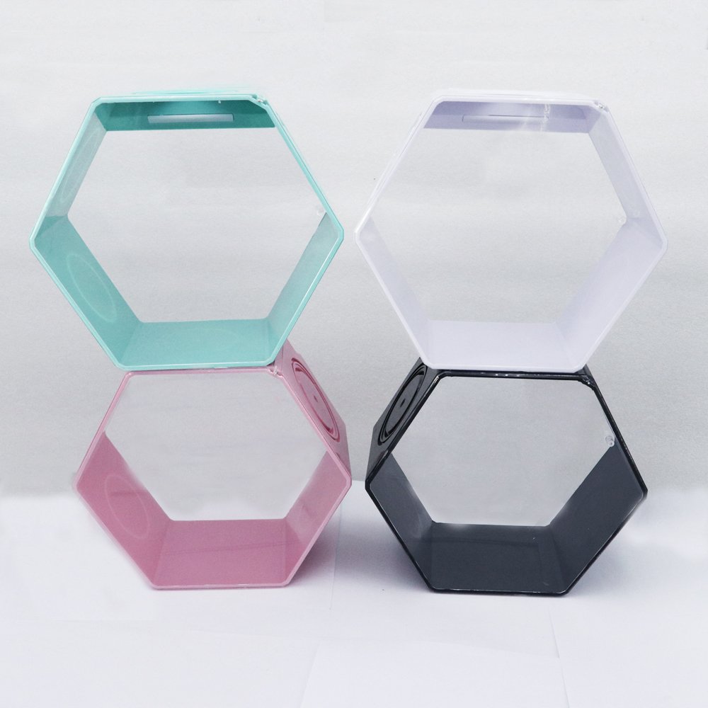 Wholesale Customized 6 Corner Abs Plastic Small Fish Tank with 6 Color Light Switching