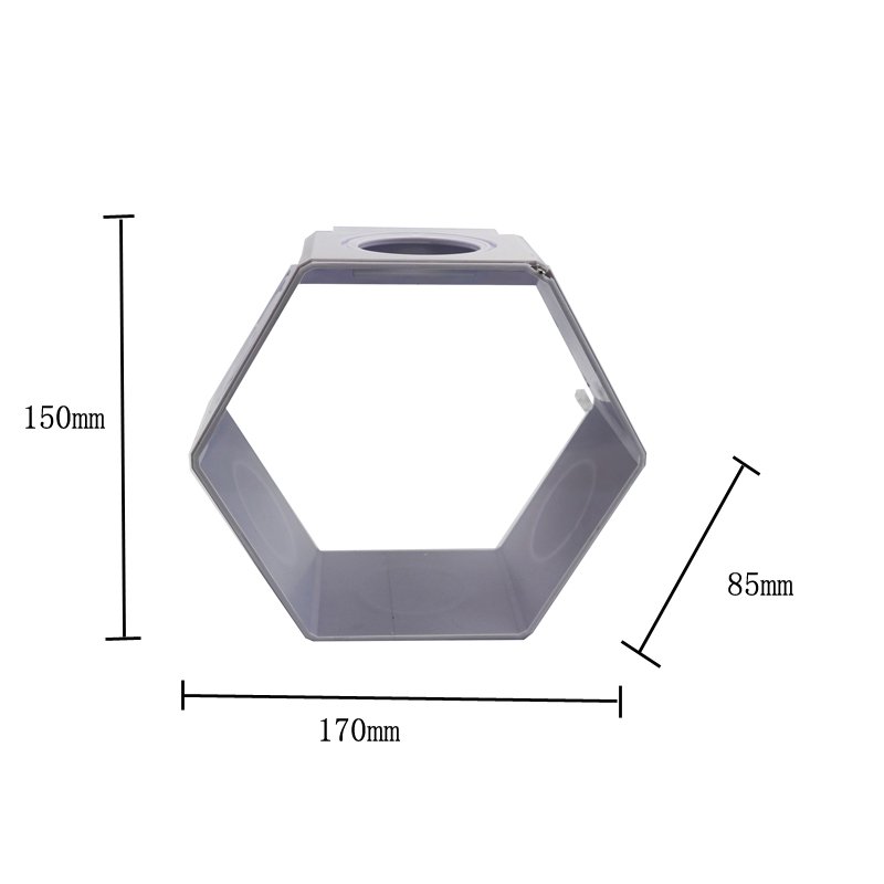 Wholesale Customized 6 Corner Abs Plastic Small Fish Tank with 6 Color Light Switching