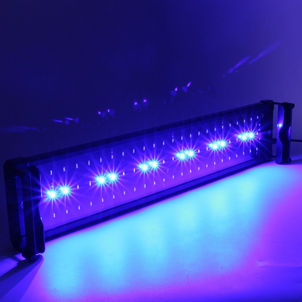 Hot Aquarium Lights For Fish Tank Top led red blue Full Spectrum Plants Grow Night Lamp Black fishing Bowl Light Replacement