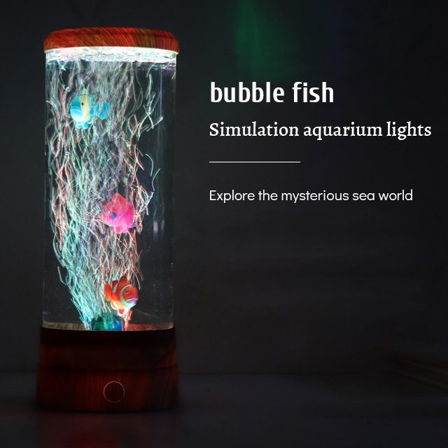 Wholesale Home Decoration Magic Gift Jellyfish Lamp Aquarium Color Changing RGB Mood Lamp