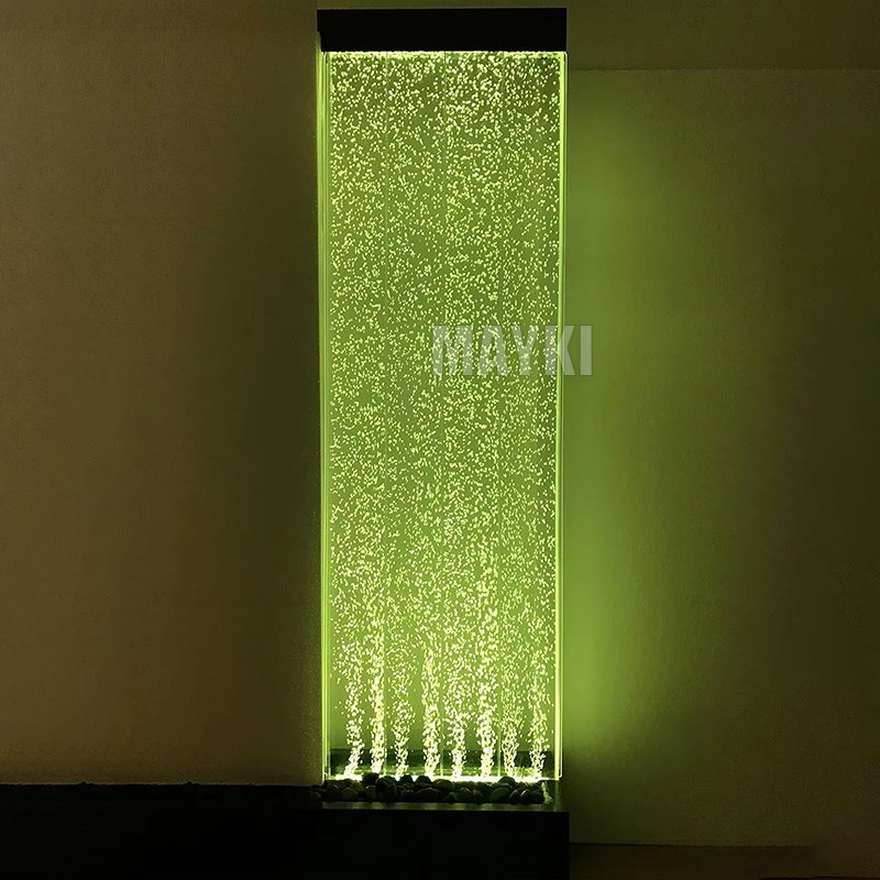 Sensory Autism Room Bubble Tube Light 72''x19'' Home Standing Bubble Fountain with Color Lights