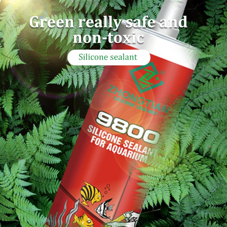 ZT-9800 White Multi-Functional Aquarium Glass Glue Silicone Sealant for Fish Tank Construction Packaging Transportation Adhesion