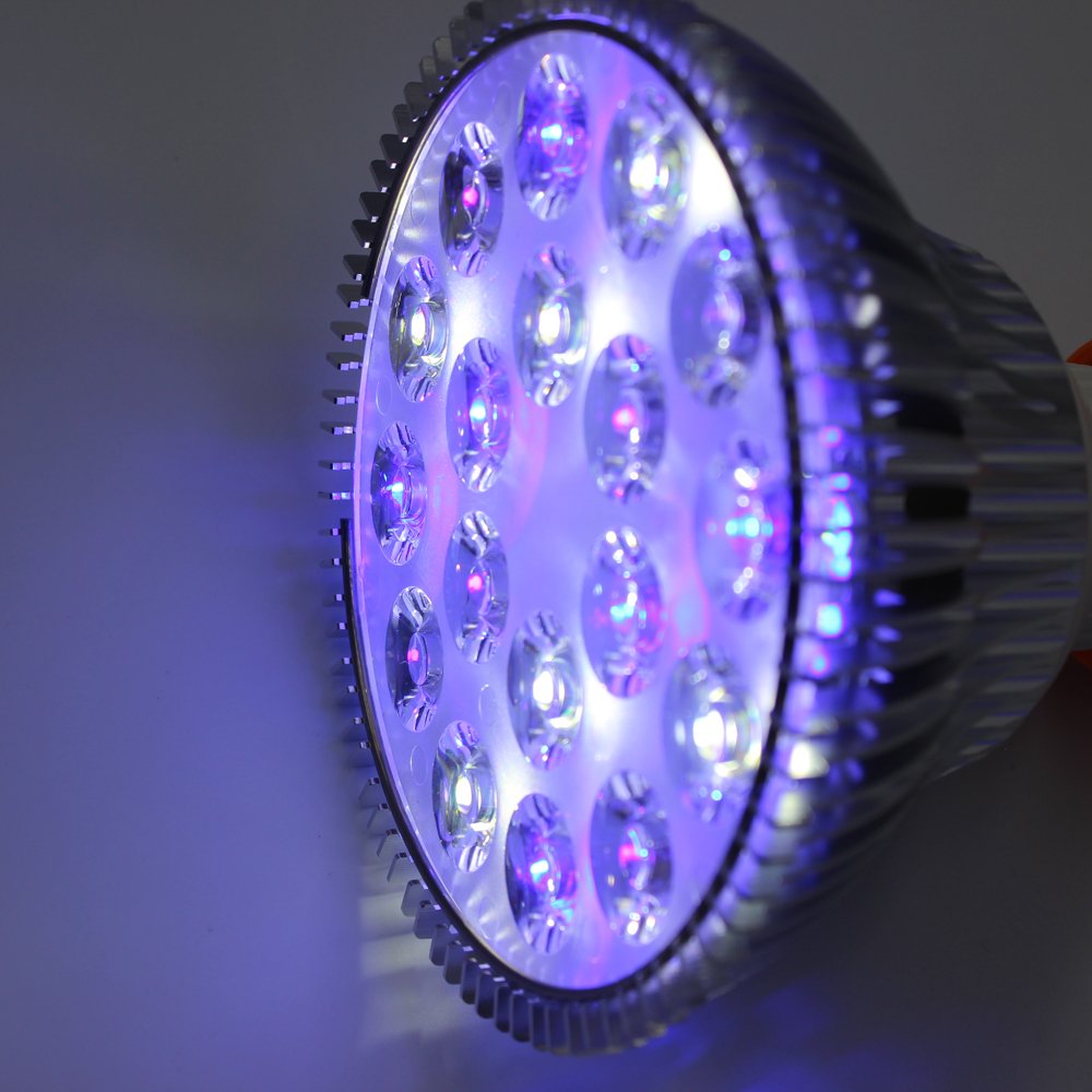 18W Blue Green Red White UV Purple Custom Layout PAR38 LED Lamp Spot Light Bulb for Therapy Plant Aquarium E27 E26
