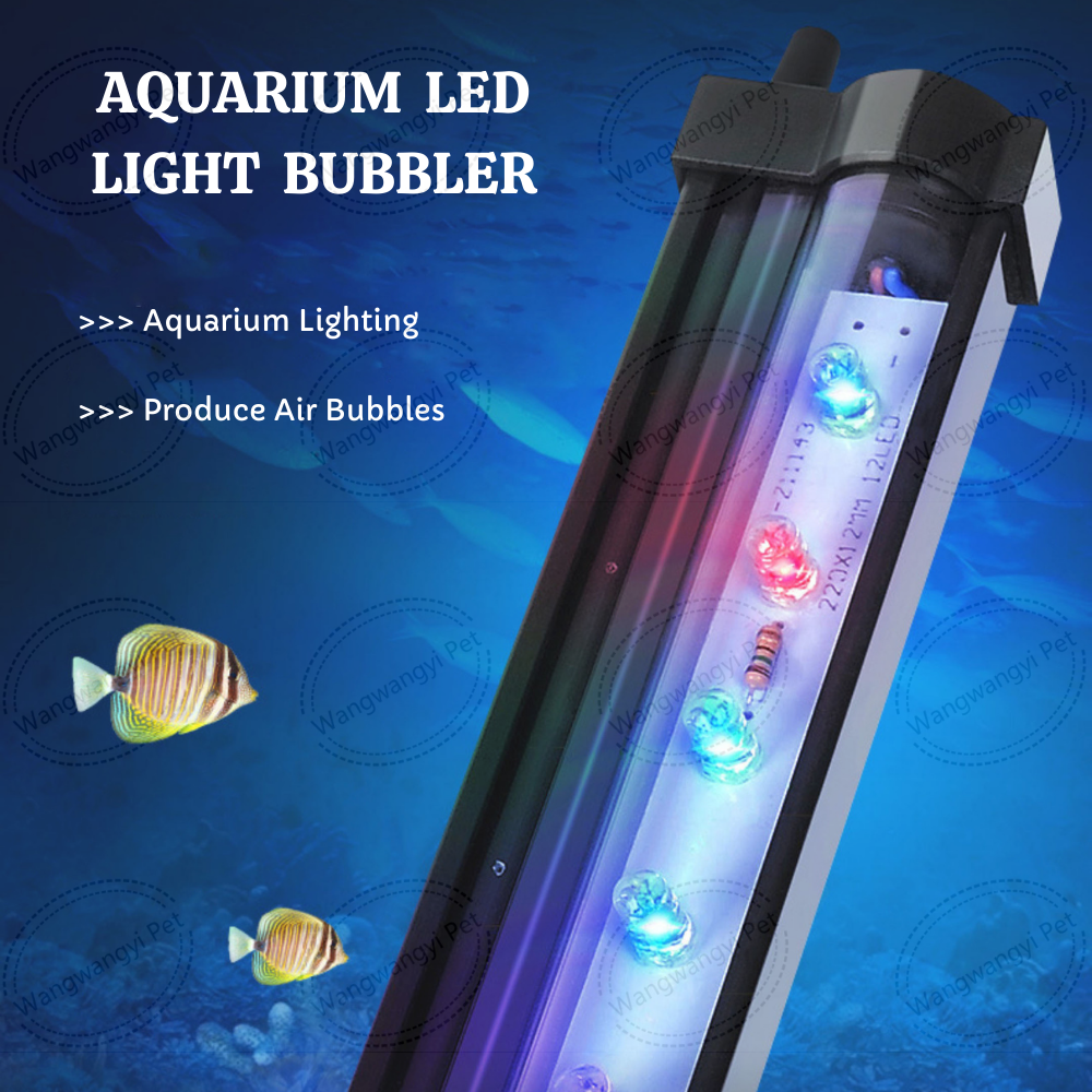 LED Air Bubble Light Aquarium Lamp 8-59 Inch Submersible LED Aquarium Lights
