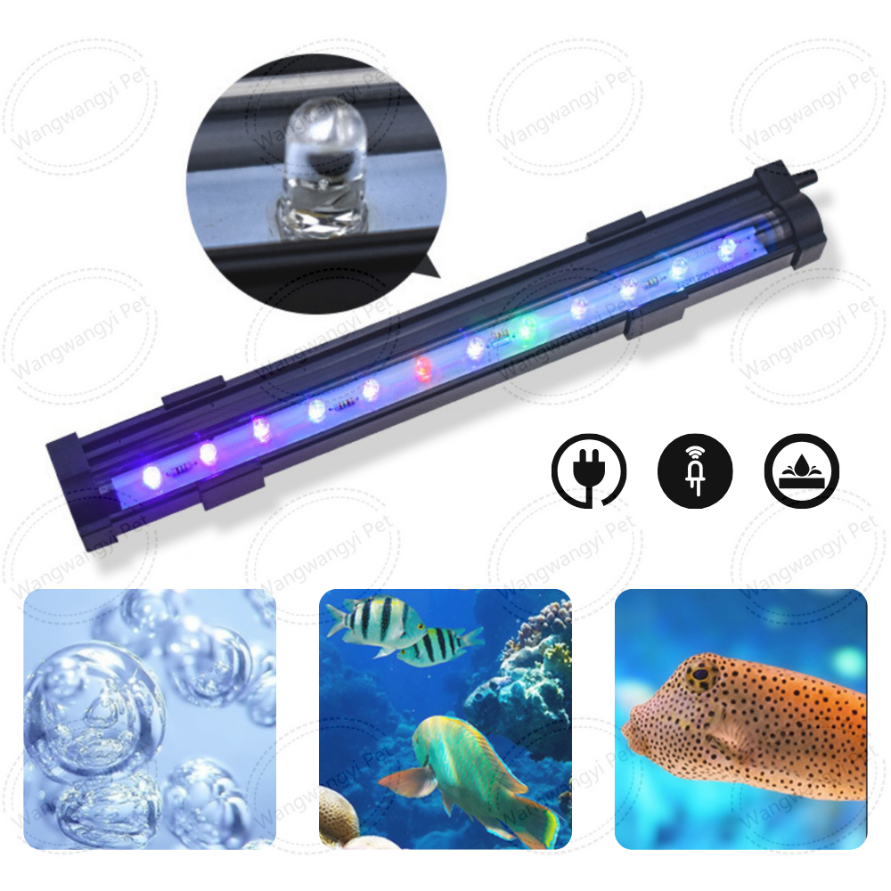 LED Air Bubble Light Aquarium Lamp 8-59 Inch Submersible LED Aquarium Lights