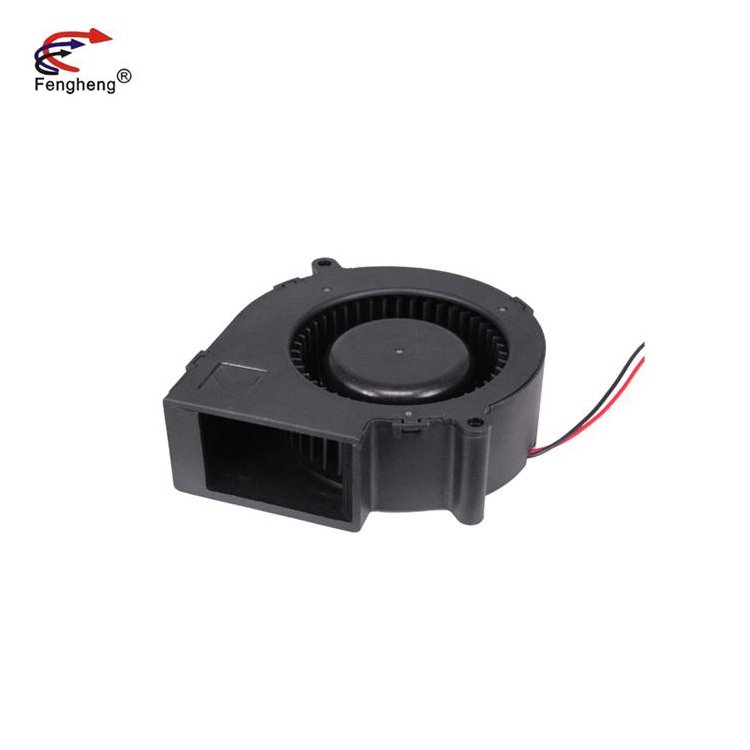 Fengheng Factory Black Plastic Exhaust Fan Blower DC 12V 24V 97MM 97*97*33MM 3000RPM Turbine Air Blower 9733