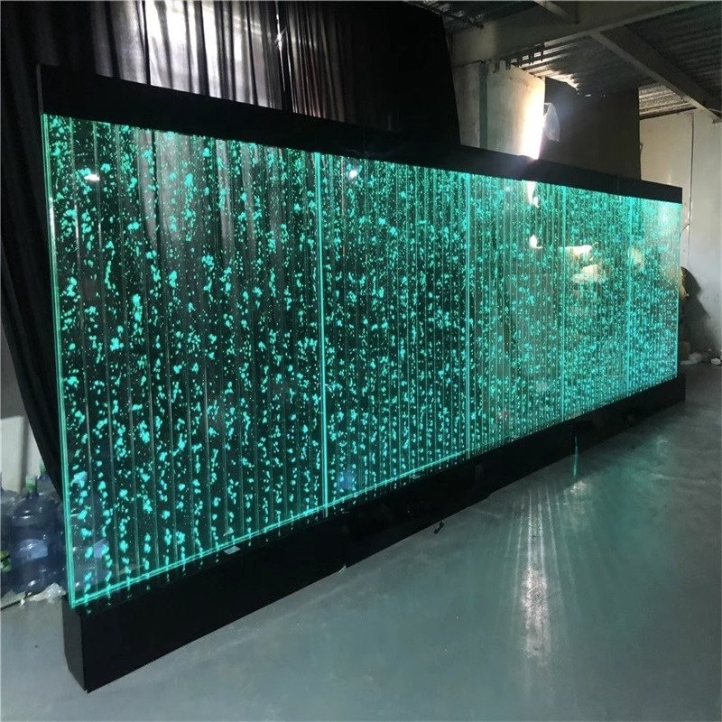 New design wall mounted water dance bubble wall decorative lighting indoor artificial waterfall fountain