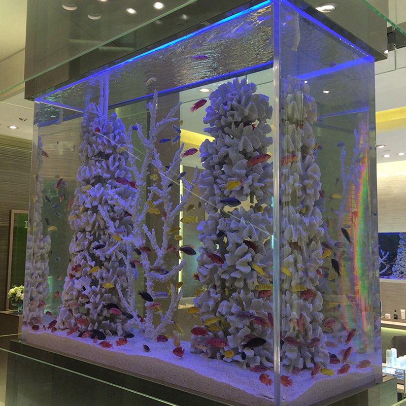 Eco friendly led lighting coral reef organic glass fish tank aquarium for home decoration