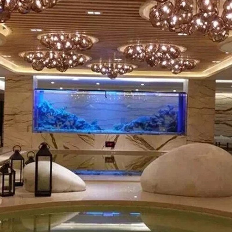 Eco friendly led lighting coral reef organic glass fish tank aquarium for home decoration