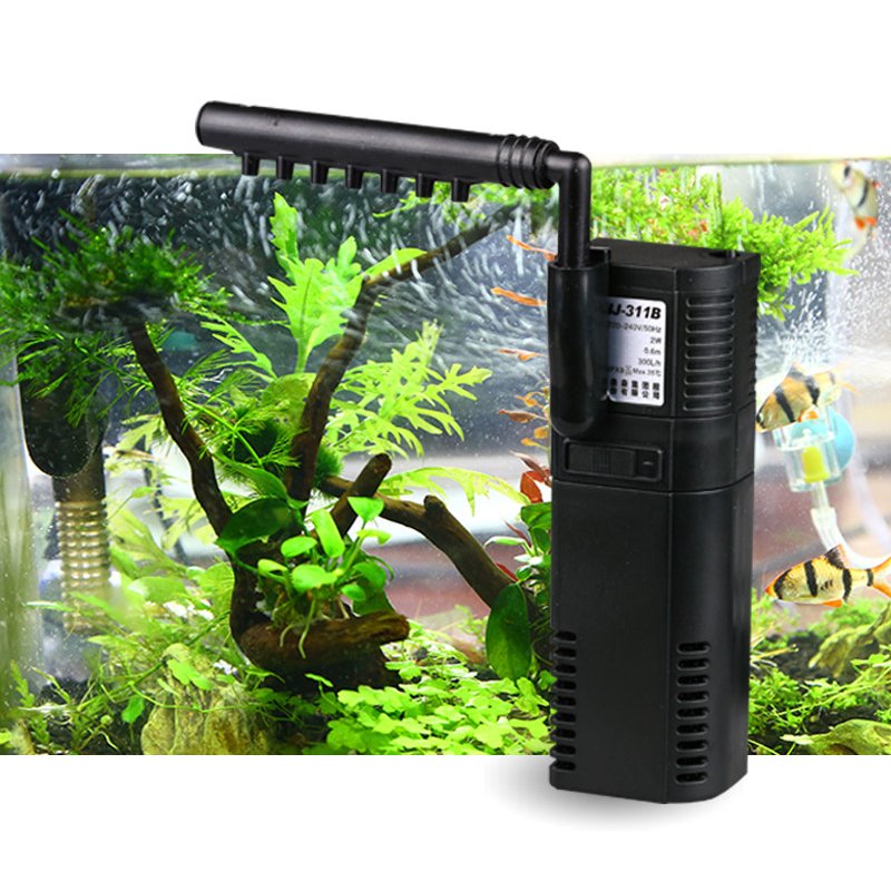 SUNSUN 2W-8W 200-550L/h MINI Internal Aquarium Sponge Filter Water Pump Fish Tank Drop type Aquarium Filter