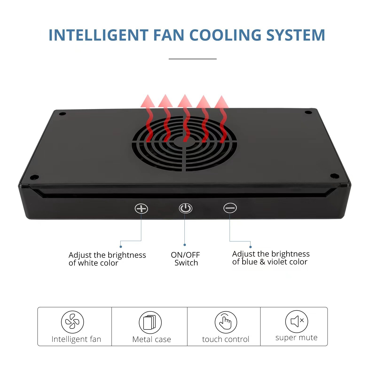 Aquarium LED Light for Coral Reef Growth Fish Tank Plant Lighting Saltwater Hygger WRGB Marine LED Aquarium Light Full Spectrum
