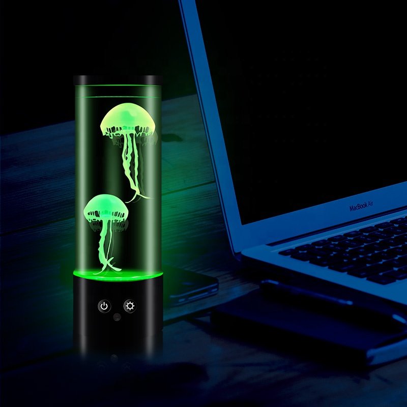 Wholesale Led Color Changing Lamp Jelly Fish Lamp for Kids Home Decoration Aquarium Jellyfish Motion Table Light
