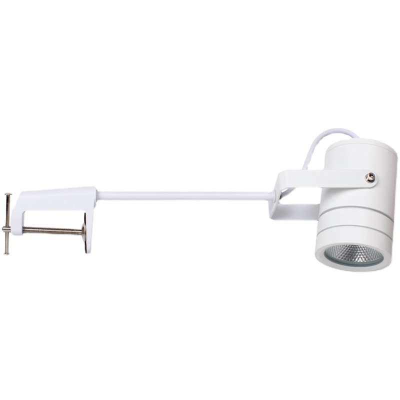 LED non perforated waterproof sign spotlight, outdoor rainproof advertising plaque, long pole door clip, long arm floodlight