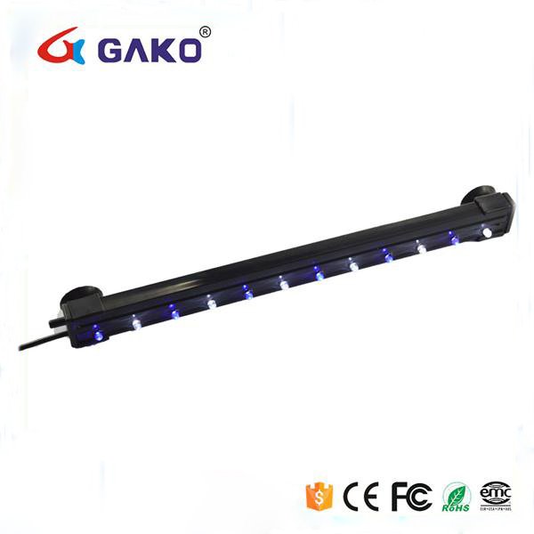 GAKO SQ-12 Colourful LED Air Bubble Curtain Aquarium Fish Tank Light Submersible Lamp Bar