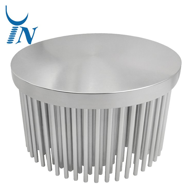 Custom Round Shape Cold Forging Heat sink Aluminum Radiator Stamping Cold Forged Heat Sink for Aquarium Light