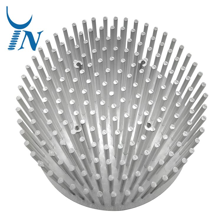 Custom Round Shape Cold Forging Heat sink Aluminum Radiator Stamping Cold Forged Heat Sink for Aquarium Light