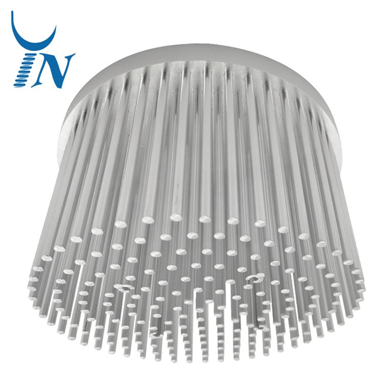 Custom Round Shape Cold Forging Heat sink Aluminum Radiator Stamping Cold Forged Heat Sink for Aquarium Light