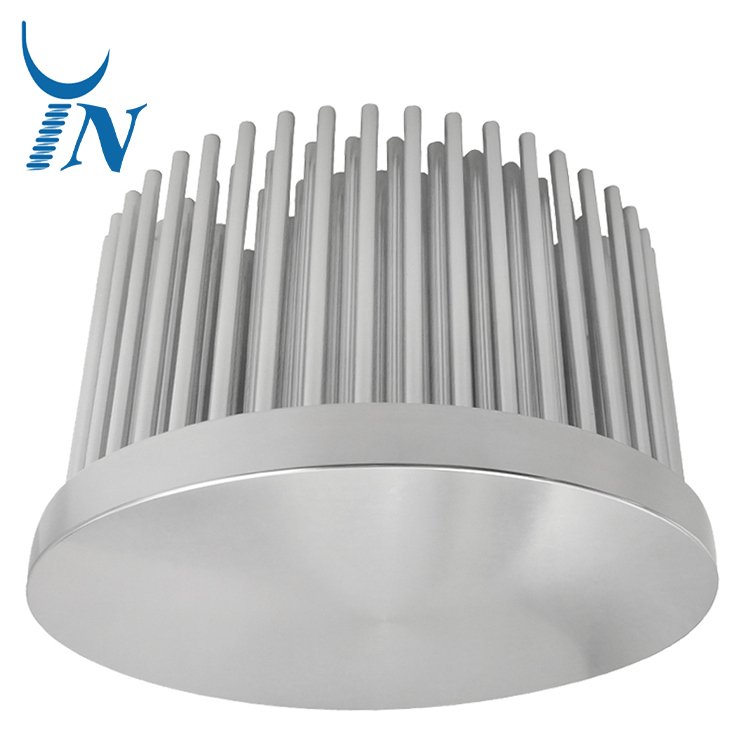 Custom Round Shape Cold Forging Heat sink Aluminum Radiator Stamping Cold Forged Heat Sink for Aquarium Light