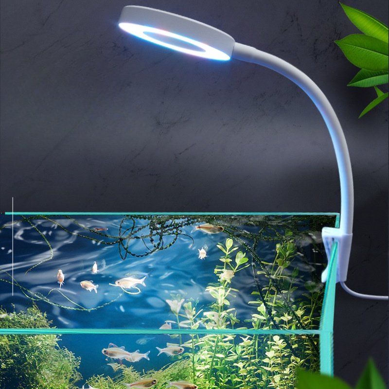 Mini aquarium clamp light led usb lighting for small fish tank 10-40cm