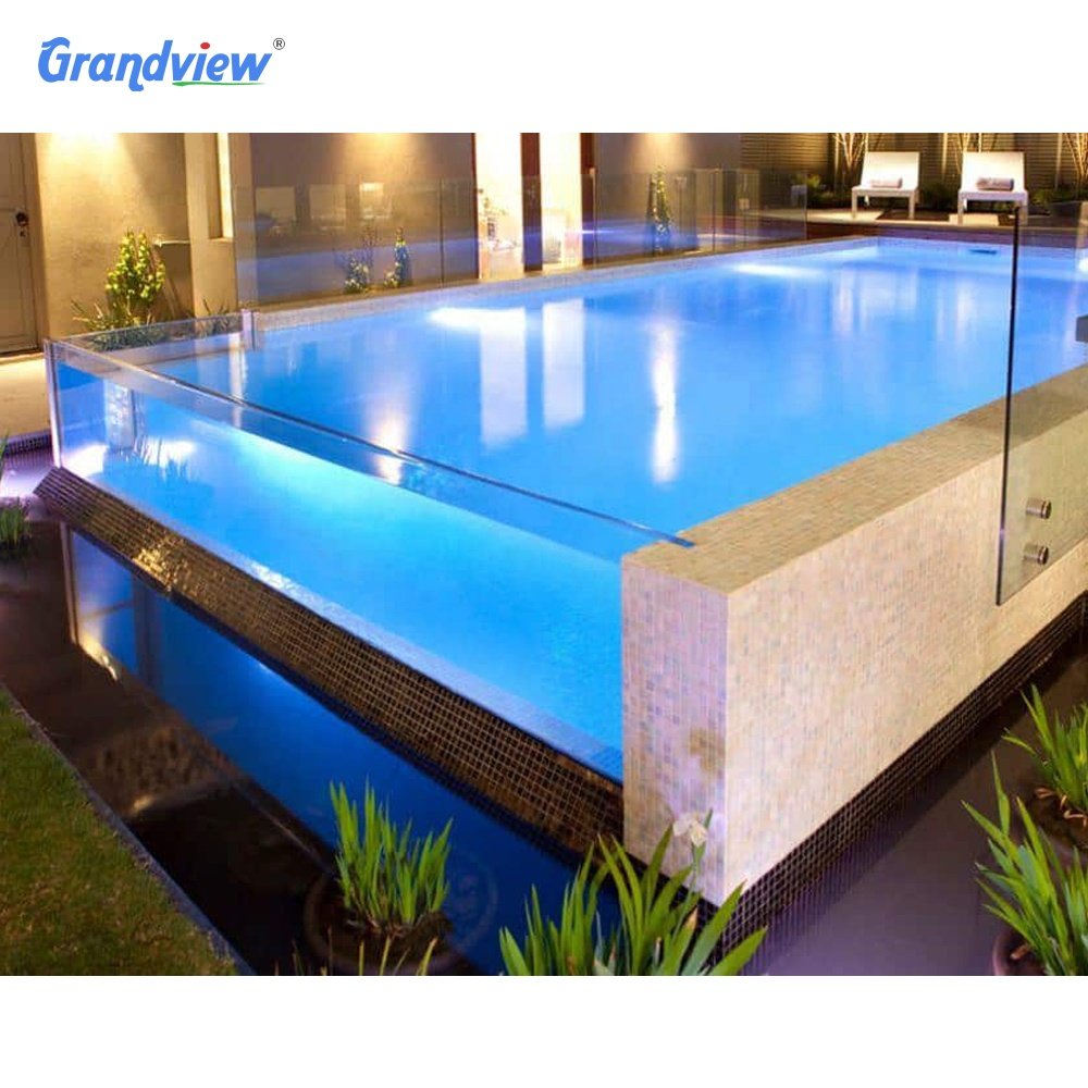 Factory direct sale underwater window swimming perspex pools with glass