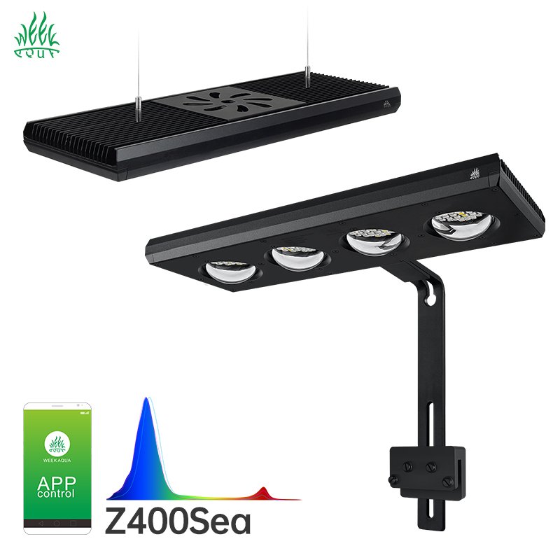 Factory wholesale WEEK AQUA Z400Sea aquarium marine light fully programmable a8se led reef light for marine aquarium coral