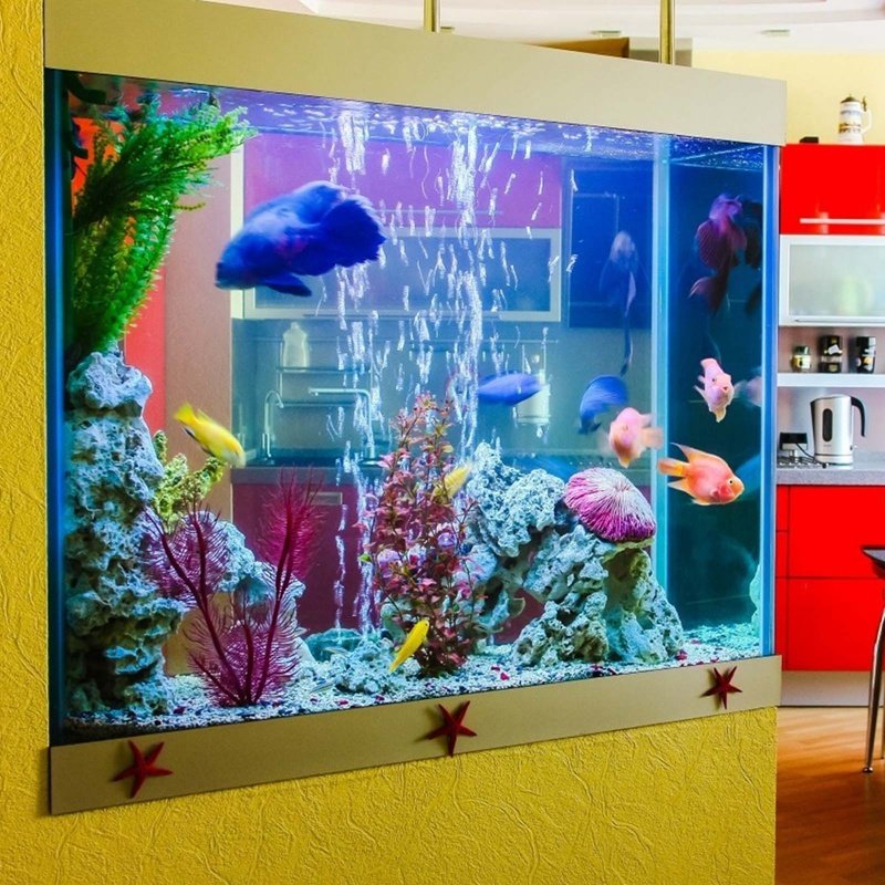 LED Aquarium Lamp Multi-Color Full Spectrum 30-120cm Super Slim Fish Tanks Accessories Aquatic Plant Marine Grow Lighting