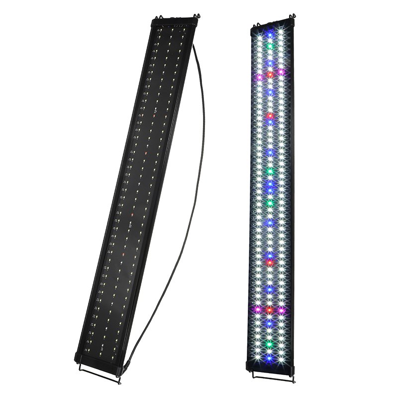 LED Aquarium Lamp Multi-Color Full Spectrum 30-120cm Super Slim Fish Tanks Accessories Aquatic Plant Marine Grow Lighting