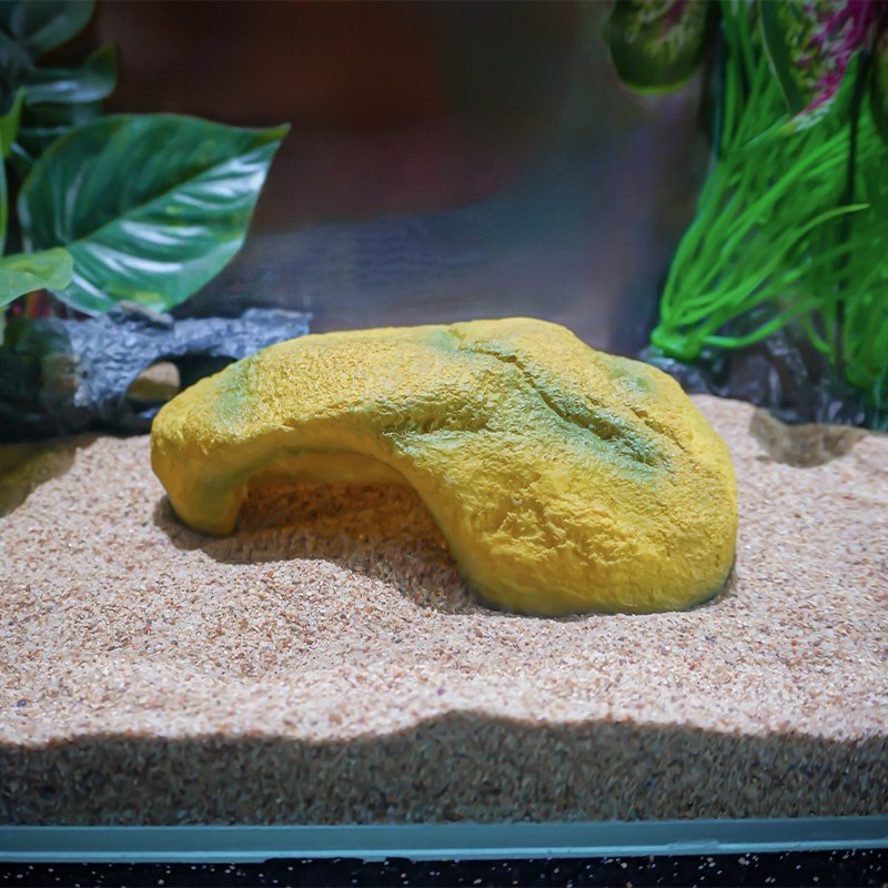 New arrival Landscape Decor Pebbles Escape House Underwater Rock Turtle Sunbathing Lizard Escape House Aquarium Tank Decoration