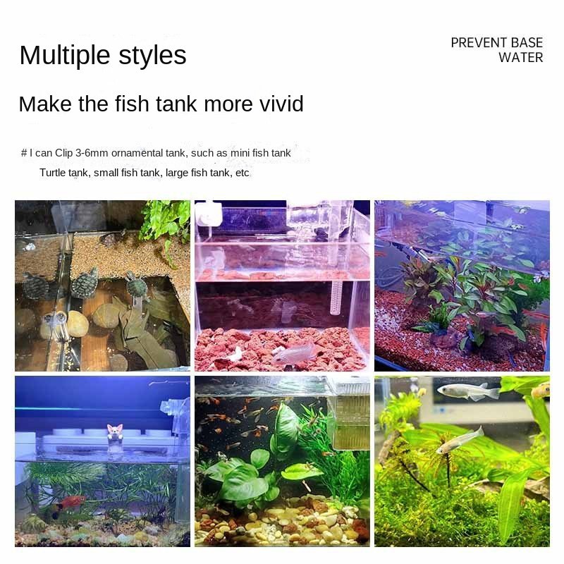 Wholesale Fish Tank Lamp Mini Led Usb Plug Lighting Water Plant Led Clip Light Transparent Lamp Clip On Aquarium Led Light