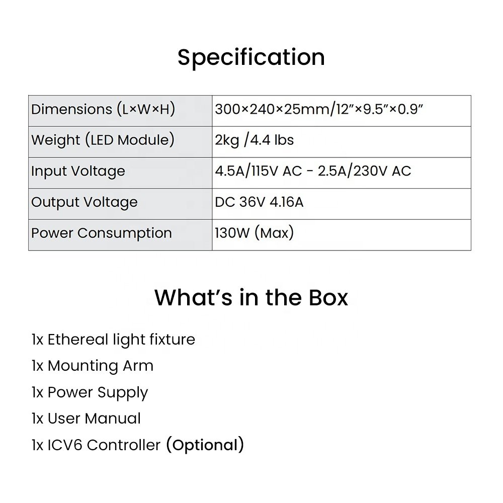 MJ-E5 130W Full Spectrum App Sunrise Sunset Programmable Saltwater Aquarium LED Lighting System for Marine Reef Fish Tank