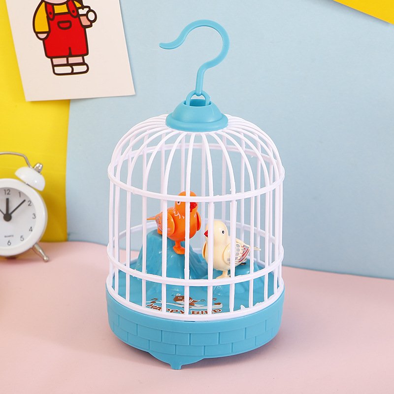 Sound Activated With Light And Music Bird Cage Toy USB Imitates The Words Of The Kids Bird Cage Toy For Children