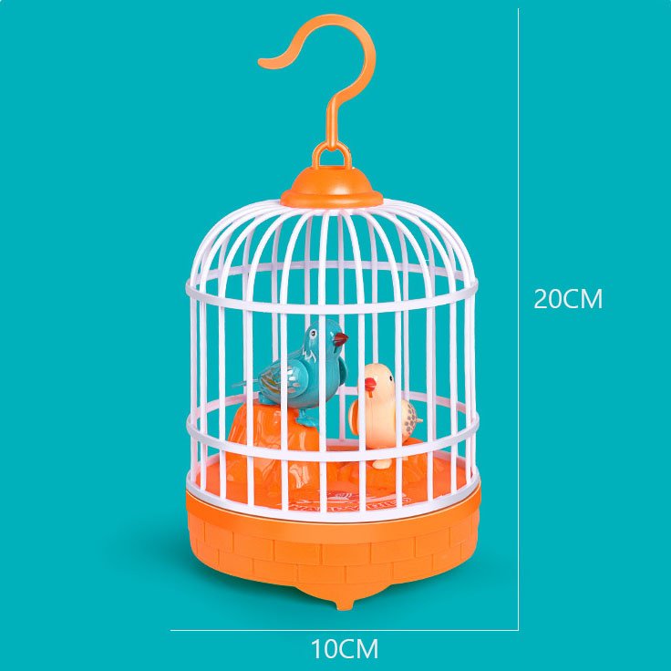 Sound Activated With Light And Music Bird Cage Toy USB Imitates The Words Of The Kids Bird Cage Toy For Children
